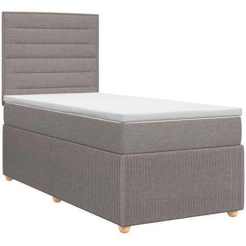  Boxspring krevet s madracem Sivosmeđa 90 x 190 cm Tkanina Cijene