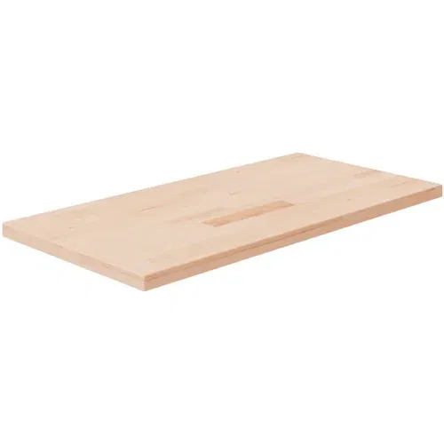 vidaXL Kopalniški pult 100x40x2,5 cm neobdelana trdna hrastovina