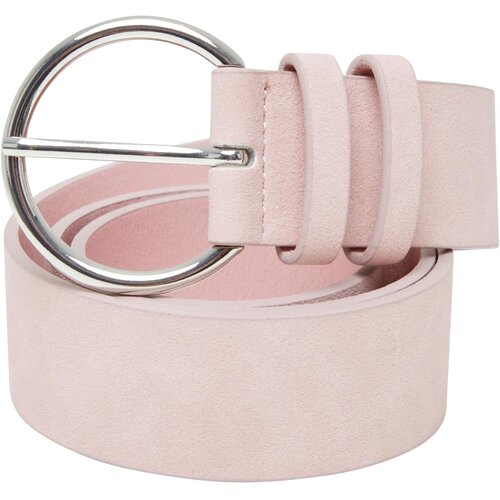 Urban Classics basic Suede PU Belt Pink Slike