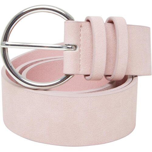 Urban Classics Basic Suede PU Belt Pink Slike