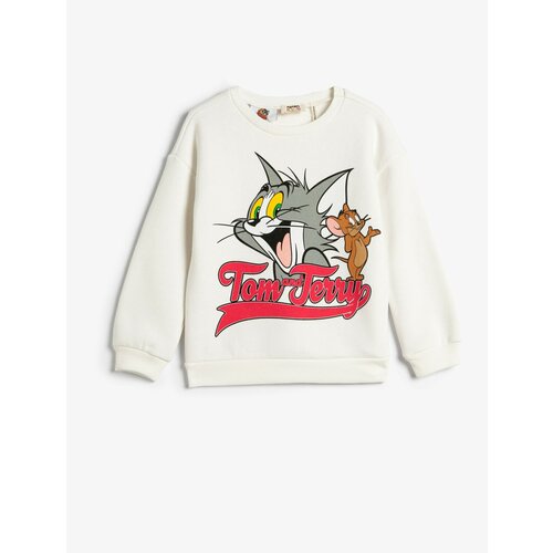Koton Tom and Jerry Sweatshirt Licensed Rack Long Sleeve Crew Neck Slike