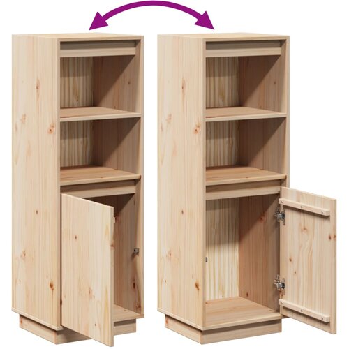  Visoka komoda 37 x 34 x 110 cm od masivne borovine Slike