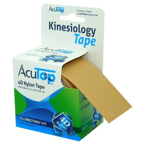 ACUTOP Najlonski trak 4D, bež, 5 cm x 5 m Slike