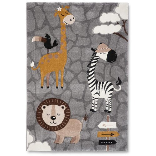 Modern Living Otro&amp;scaron;ka Preproga Zoo, Siva, 160x230 Cm Slike