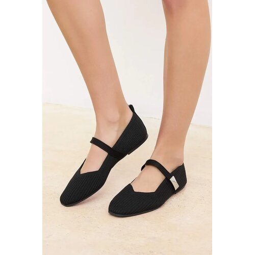 Trendyol Shoes Ženske baletanke Takss26Be00016, Crne Cene