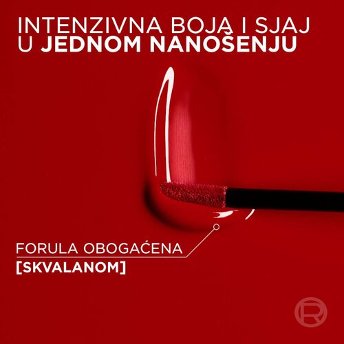 L&amp;acute;Or&amp;eacute;al Paris Infaillible Laque Resistance dolgoobstojna tekoča &amp;scaron;minka ki dodaja hidracijo in sijaj odtenek 410 Rouge Poppy 4.3 ml Slike