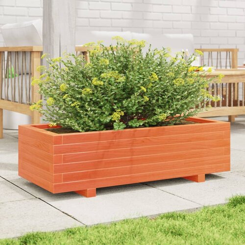  Vrtna sadilica vo&amp;scaron;tano smeđe boje 90x40x26,5 cm od borovine Slike