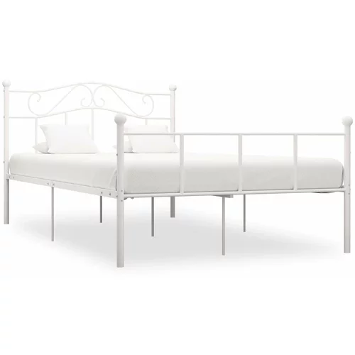  za krevet bijeli metalni 140 x 200 cm