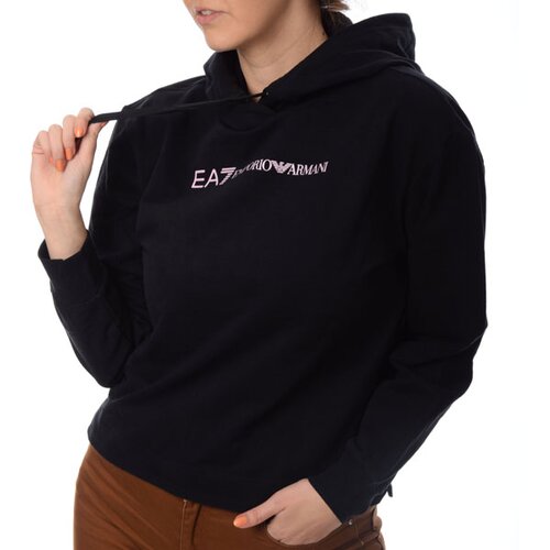 Emporio Armani ženski duks train shiny crop hoodie Slike