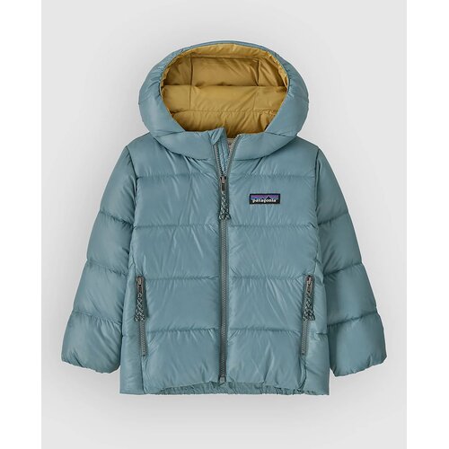 Patagonia Hi-Loft Down Sweater Hooded Kids Jacket blue sage Cene