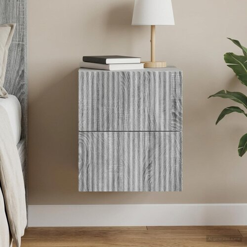  Noćni ormarić za montažu na zid Siva sonoma 33 x 34,5 x 40 cm Cijene