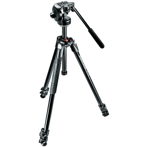 Manfrotto 290 xtra aluminijasto 3-sekcijsko stojalo komplet z 128RC fluid video glavo, (20848650) Cene