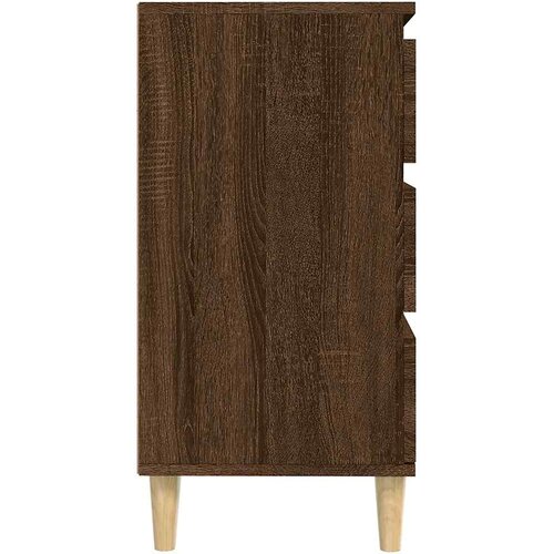  Komoda boja smeđeg hrasta 60 x 35 x 70 cm konstruirano drvo Slike