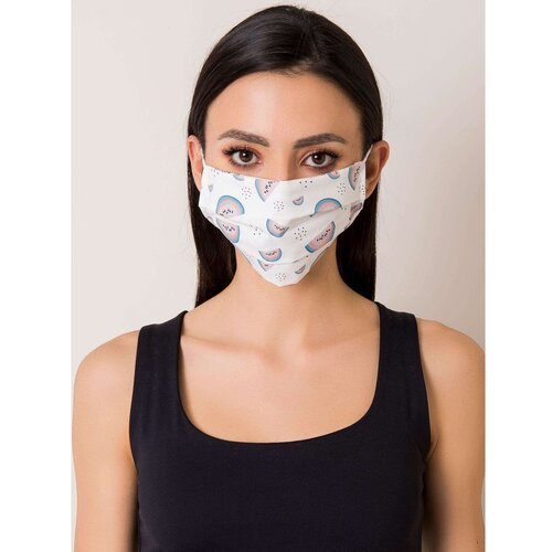 Fashion Hunters White reusable mask with an imprint Slike