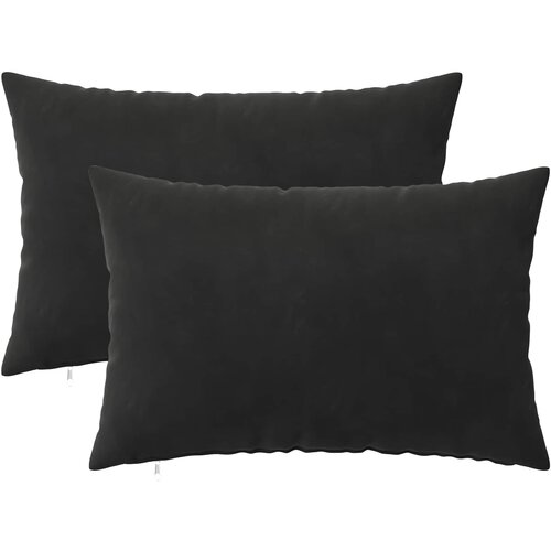  Presvlaka za jastuk 2 pcs HEERLEN Crna 50 x 70 cm Baršun Cene