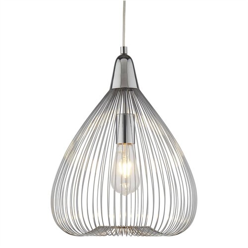 Searchlight Pumpkin 1 viseča svetilka z žico, kromirana, E27, (22100908) Cene