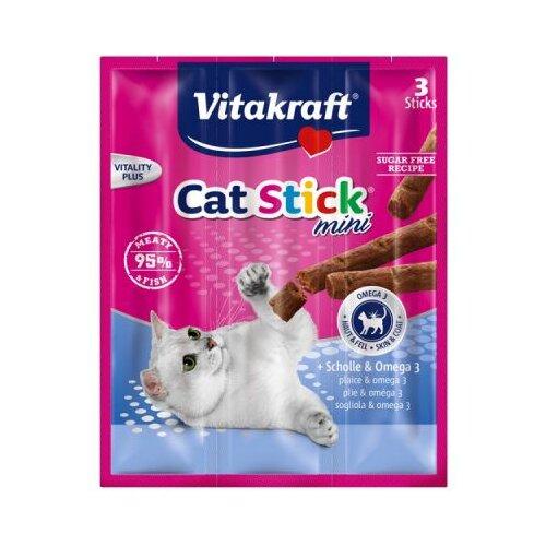 Vitakraft cat stick mini list&omega3 18g Slike
