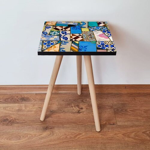 Hanah home Shp25 - multicolor multicolor side table Cene