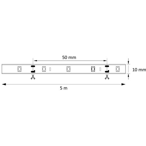  led traka 5m 28W/12V IP20 6500K Slike