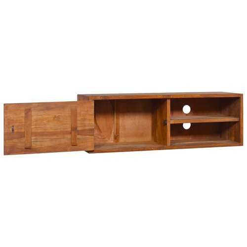 Maison Chic Stenska TV omarica - TV stojalo - Televizijska omarica 90x30x30 cm trdna tikovina, (21700645) Slike
