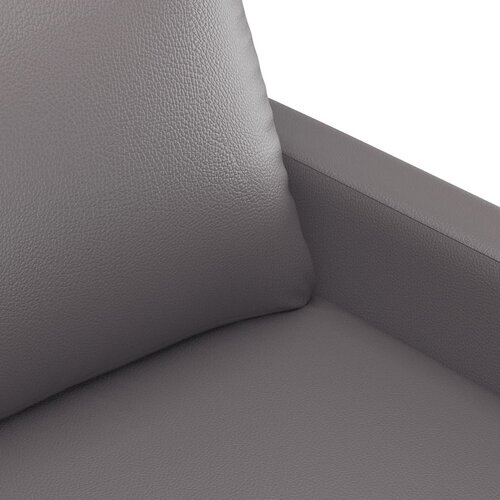  4-dijelni set sofa s jastucima sivi od umjetne kože Slike