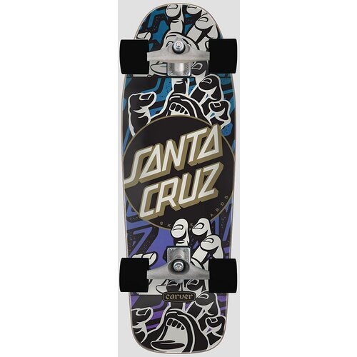 Santa Cruz 80&amp;#039;s Rider Handled Dot Carver 9.8&amp;quot; Surfskate black Slike