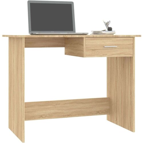 VidaXL Radni stol boja hrasta sonome 100 x 50 x 76 cm od iverice Slike