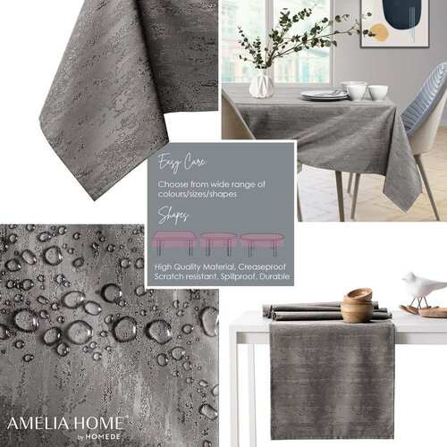 AmeliaHome Stolnjak Vesta s man&amp;scaron;etom 140x240 cm, smeđa Slike