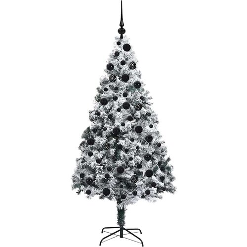 VidaXL Umjetno božićno drvce s 300 LED svjetlima Zelena 180 x 115 cm Slike