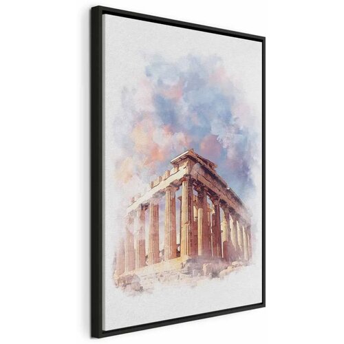  Slika - Painted Parthenon (1 Part) Vertical 60x90 U crnom drvenom okviru Cijene