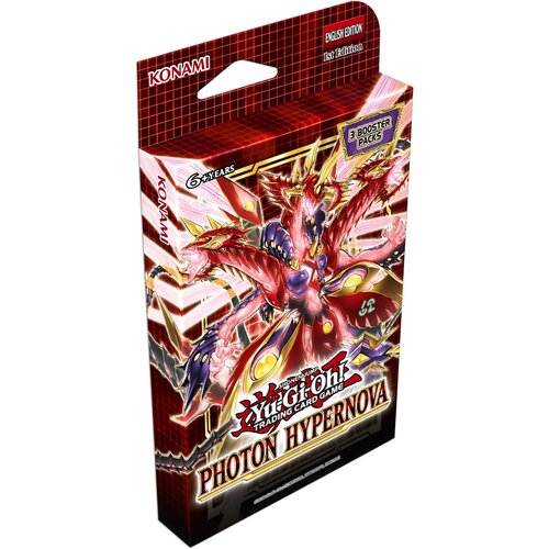 Yu Gi Oh TCG Photon Hypernova Tuckbox komplet 3 paketov igralnih kart Slike
