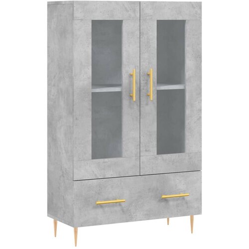 Maison Chic Visoka omara - Komoda - Predalnik betonsko siva 69,5x31x115 cm inženirski les, (21720789) Cene