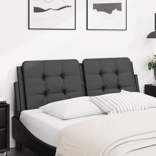 vidaXL Jastuk za uzglavlje crni 140 cm od umjetne kože Cijene