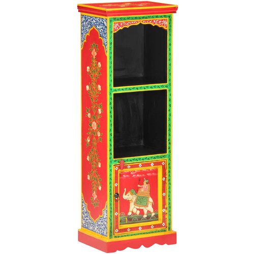 VidaXL Ročno barvana visoka omarica 40x30x120 cm trden mangov les Slike