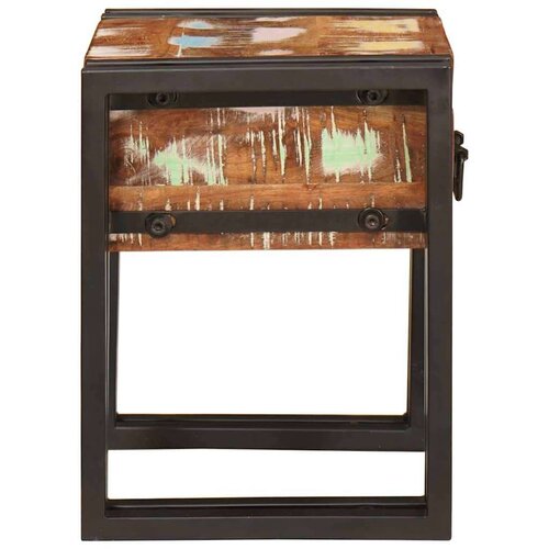 VidaXL Pomoćni stolić 30 x 30 x 40 cm Čvrsto reciklirano drvo i Metal Slike
