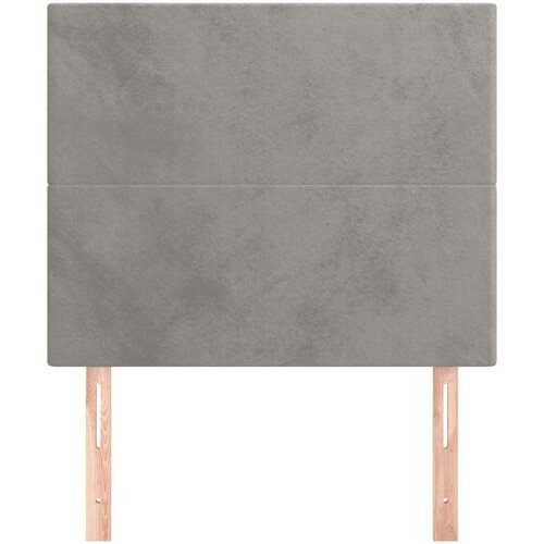  Uzglavlja 2 kom svjetlosiva 90x5x78/88 cm bar&amp;scaron;unasta Slike