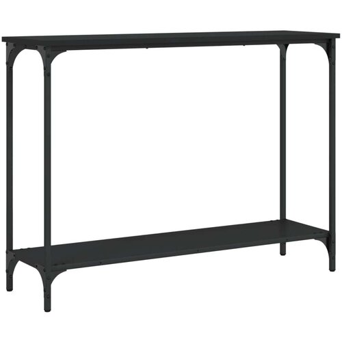  Konzolni stol crni 101 x 30 5 x 75 cm od konstruiranog drva Slike
