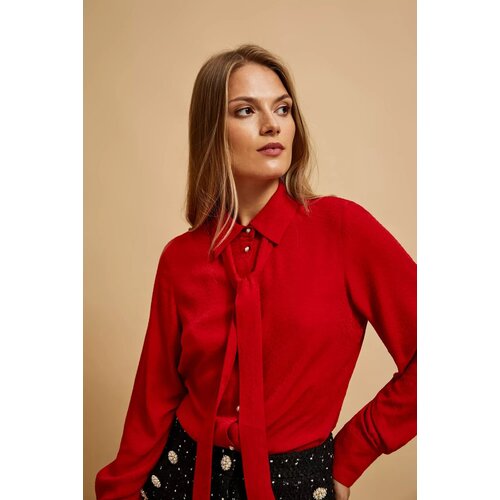 Moodo Shirt with a tied neckline Slike
