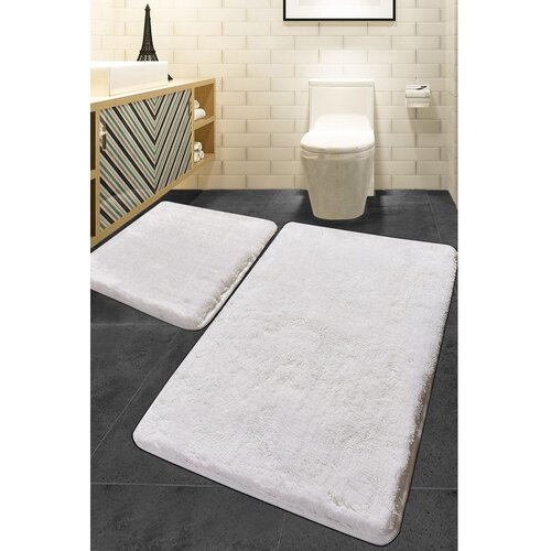 Colourful Cotton Colors of - Ecru Ecru Bathmat Set (2 Pieces) Slike