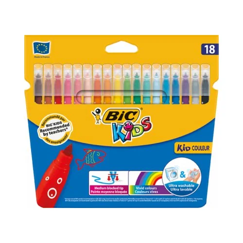 Bic KIDS fiber pero Kid Couleur medium, kartonska škatla 18, (21655171)