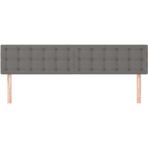  Uzglavlja 2 kom tamnosiva 90x5x78/88 cm od tkanine Slike