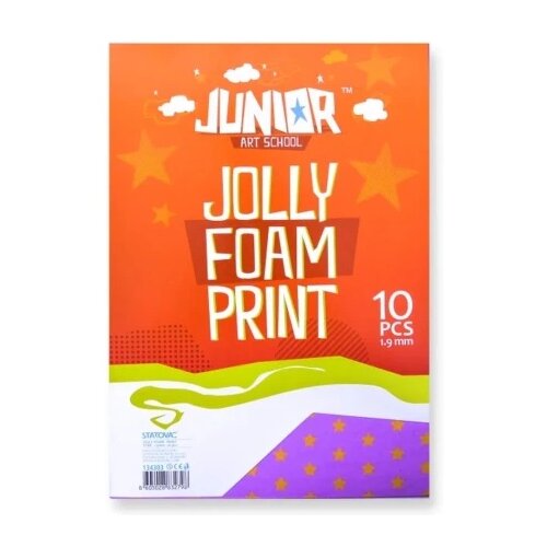 Junior jolly printed foam eva pena &amp;scaron;tampana zvezdice a4 10k ( 134303 ) Slike