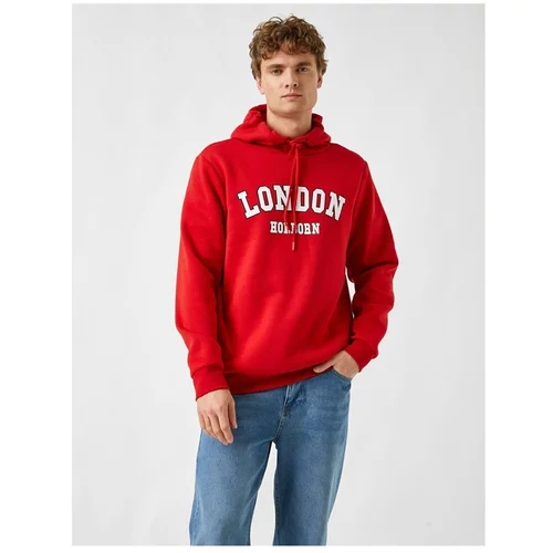 Koton London Printed Hoodie Sweatshirt