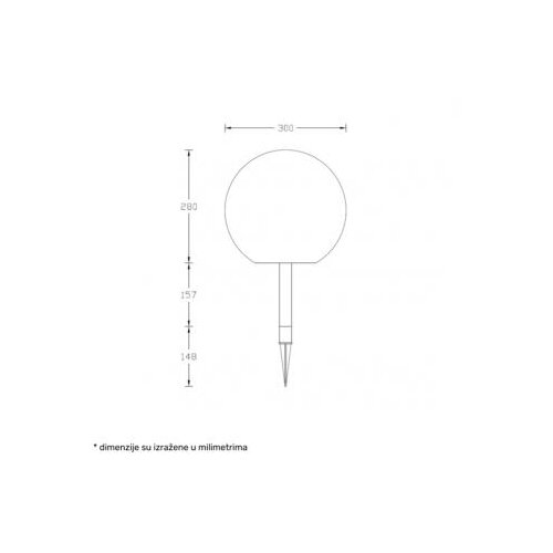 HOME LIGHT Solea 60 Solarna LED svetiljka Cene