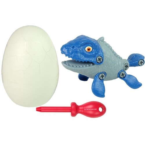  Dinosaur Mosasaur s jajetom i dodacima plavi Slike