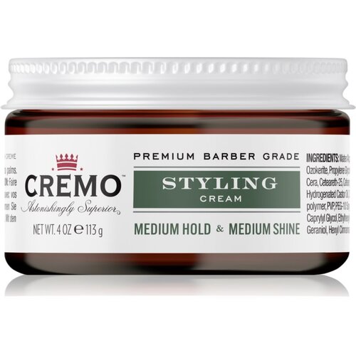 Cremo Hair Styling Cream Medium Styling hidratantna krema za styling za kosu za mu&amp;scaron;karce 113 g Slike
