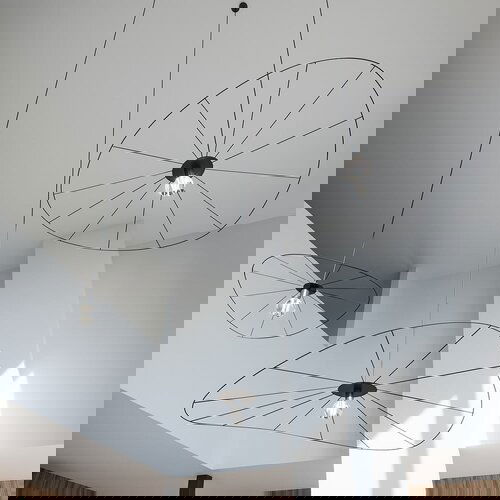 Nice Lamps Crna viseća svjetiljka ø 70 cm Elliot – Cijene