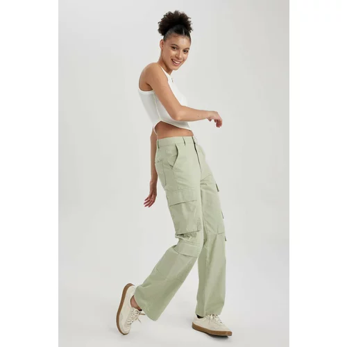 Defacto Coool Straight Fit Cargo Gabardine Trousers