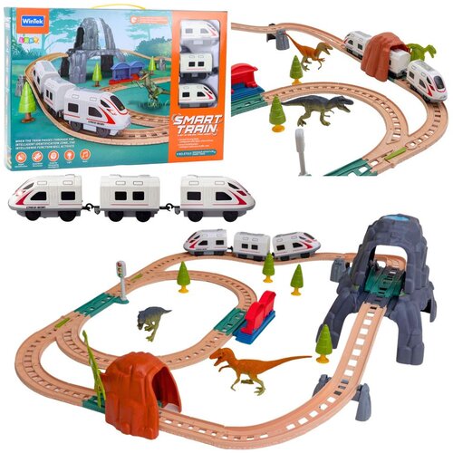  Električni vlakić s svjetlima i zvukovima iz parka dinosaura 76 cm Slike