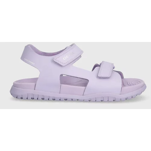 Geox Otroški sandali SANDAL FUSBETTO vijolična barva